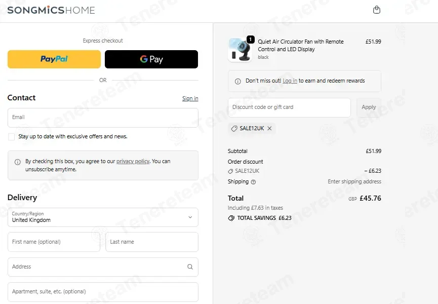 Songmics Home UK coupon code: 12% off with SALE12UK. Tested and valid as 1 month ago.