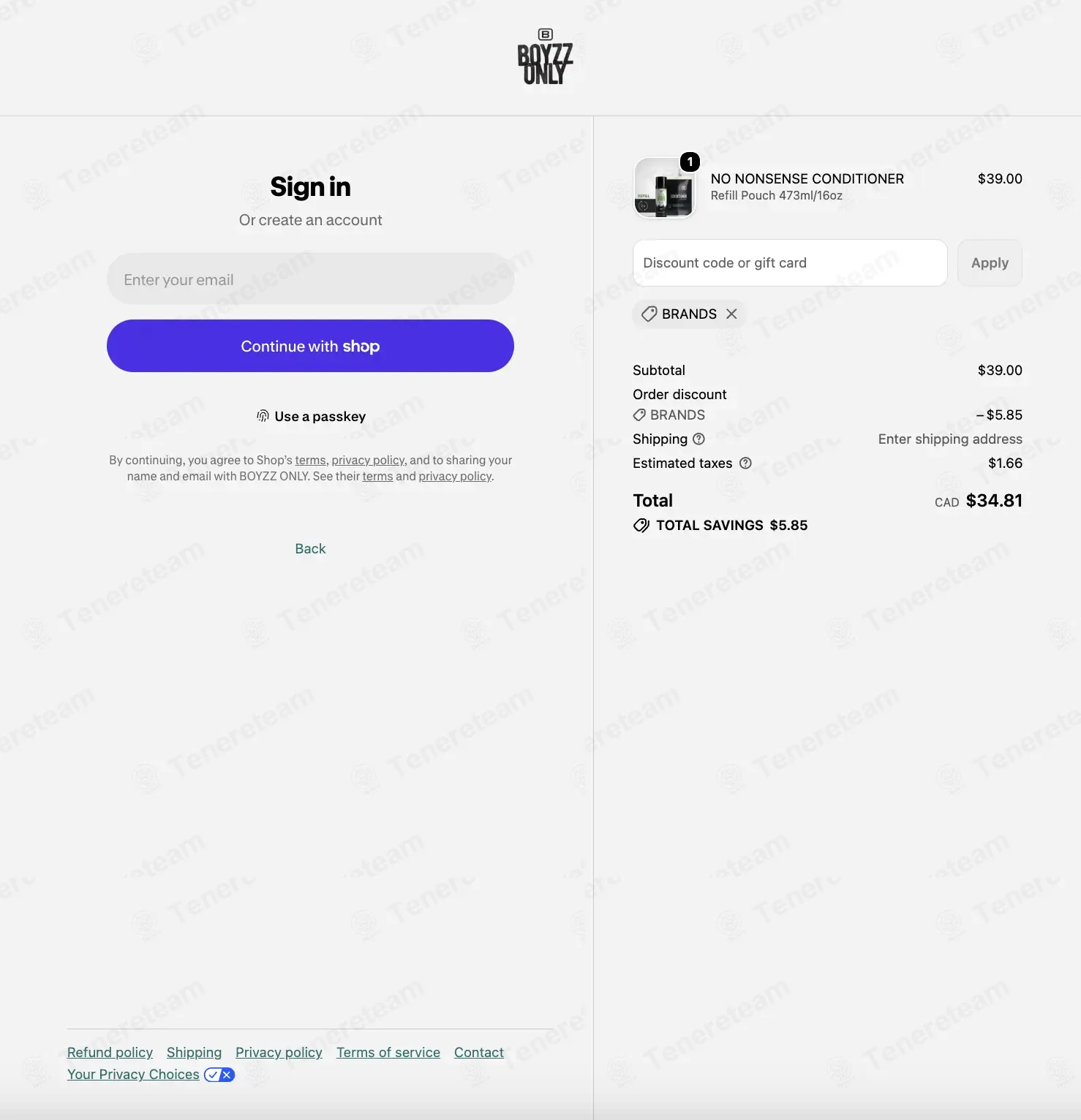 Boyzz Only coupon code: 15% off with BRANDS. Tested and valid as 1 month ago.