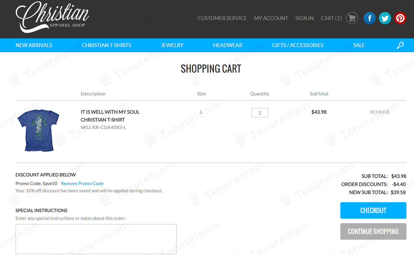 Christian Apparel Shop coupon code: 10% off with save10. Tested and valid as 1 year ago.