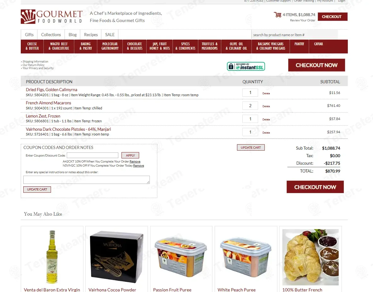 Gourmet Food World coupon code: 10% off with N5VM2C. Tested and valid as 9 months ago.