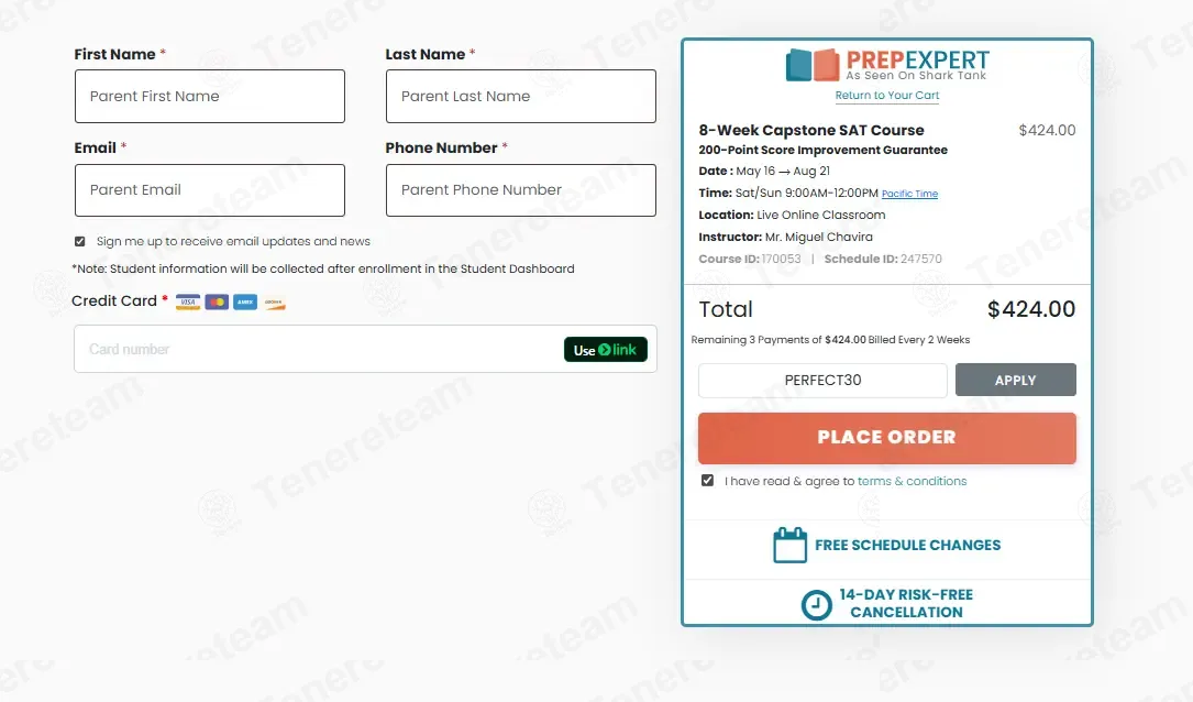 Prep Expert coupon code: 30% off with PERFECT30. Tested and valid as 3 months ago.