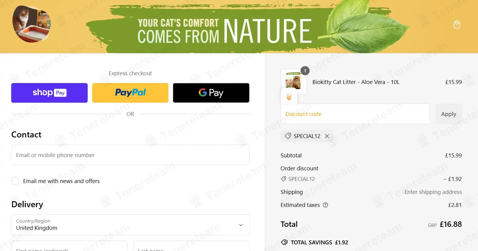 BioKitty coupon code: 12% off with Special12. Tested and valid as 1 year ago.