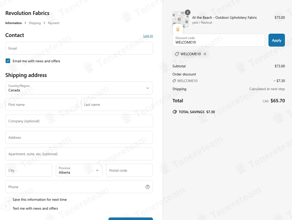 Revolution Fabrics coupon code verified as working at checkout