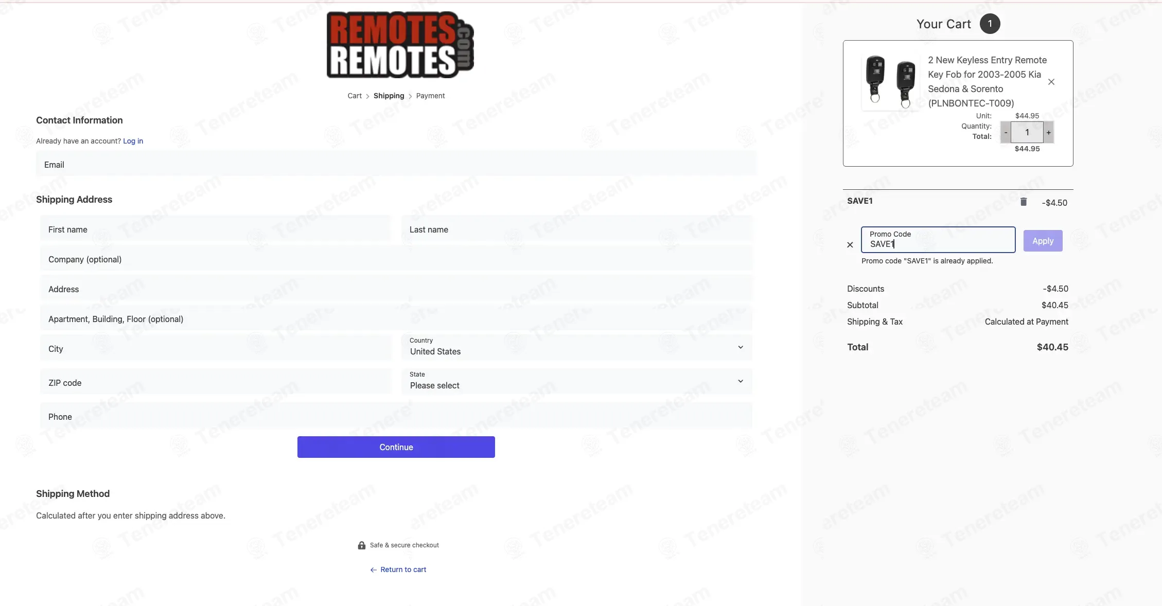 RemotesRemotes.com coupon code: 10% off with SAVE1. Tested and valid as 6 days ago.