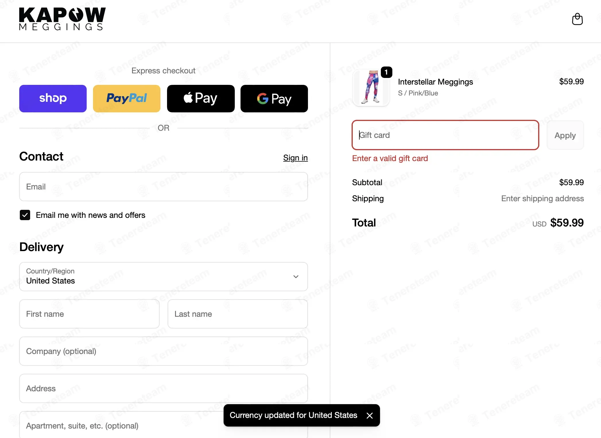 Kapow Meggings coupon code: 5% off with EXTRA5. Tested and valid as 3 months ago.