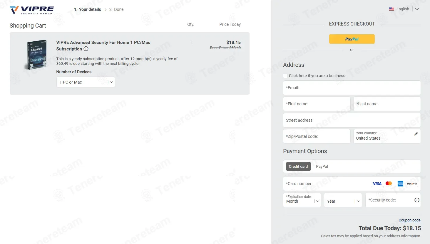 Vipre coupon code: 70% off with ADDL70OFF. Tested and valid as 1 week ago.