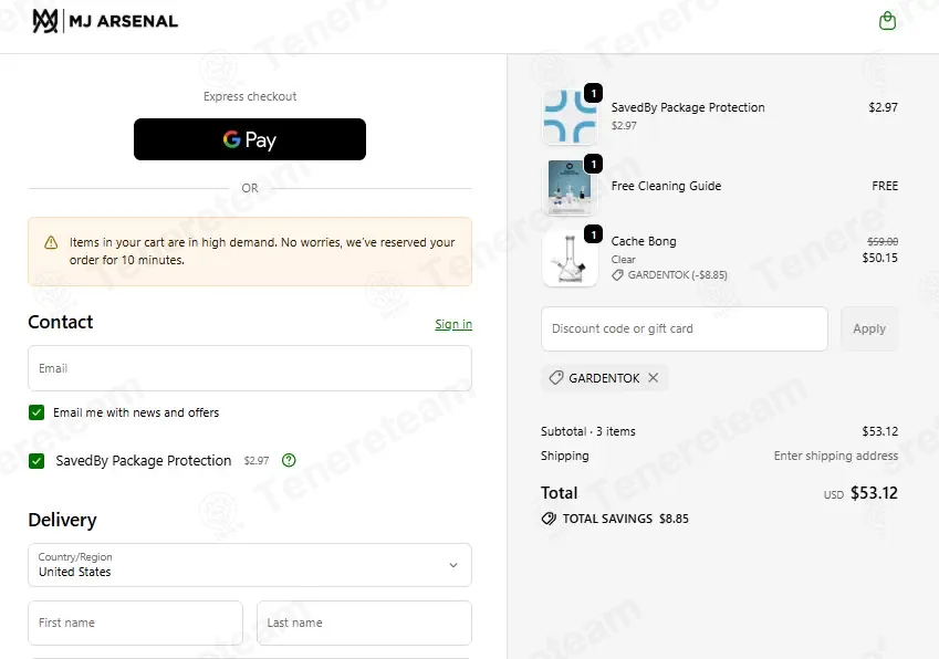 MJ Arsenal coupon code: 15% off with GARDENTOK. Tested and valid as 2 weeks ago.