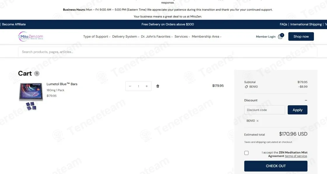 MitoZen coupon code: 10% off with Ben10. Tested and valid as 1 month ago.