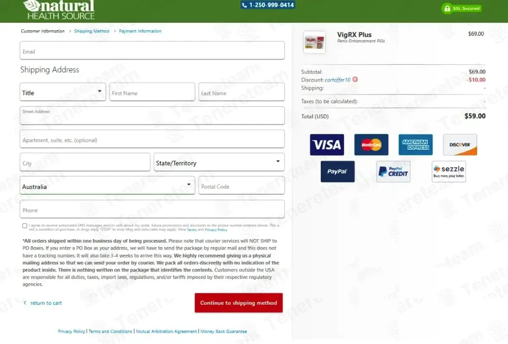 Natural Health Source coupon code: $10 off with CARTOFFER10. Tested and valid as 1 month ago.