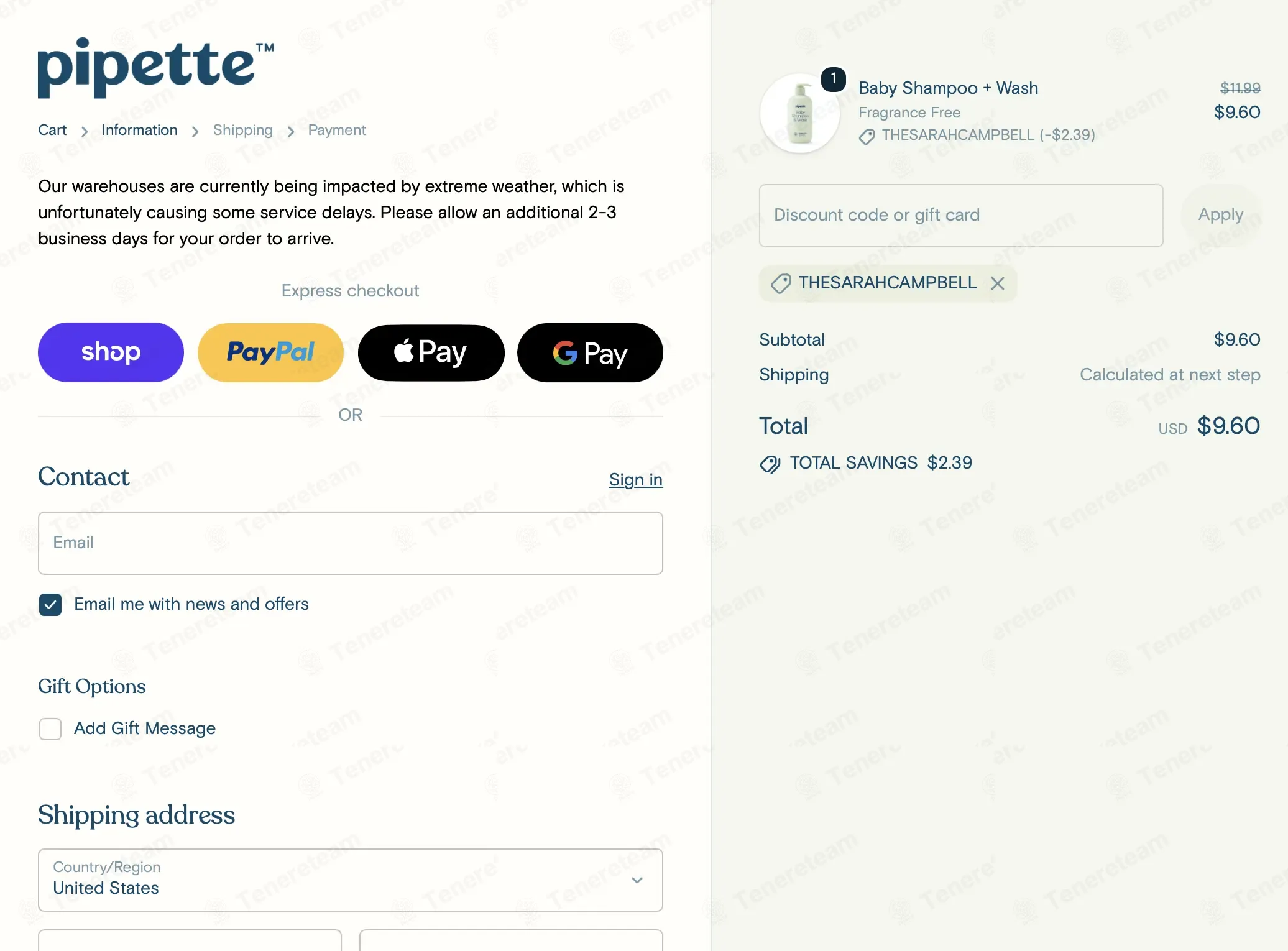 Pipette Baby coupon code: 20% off with THESARAHCAMPBELL. Tested and valid as 1 month ago.