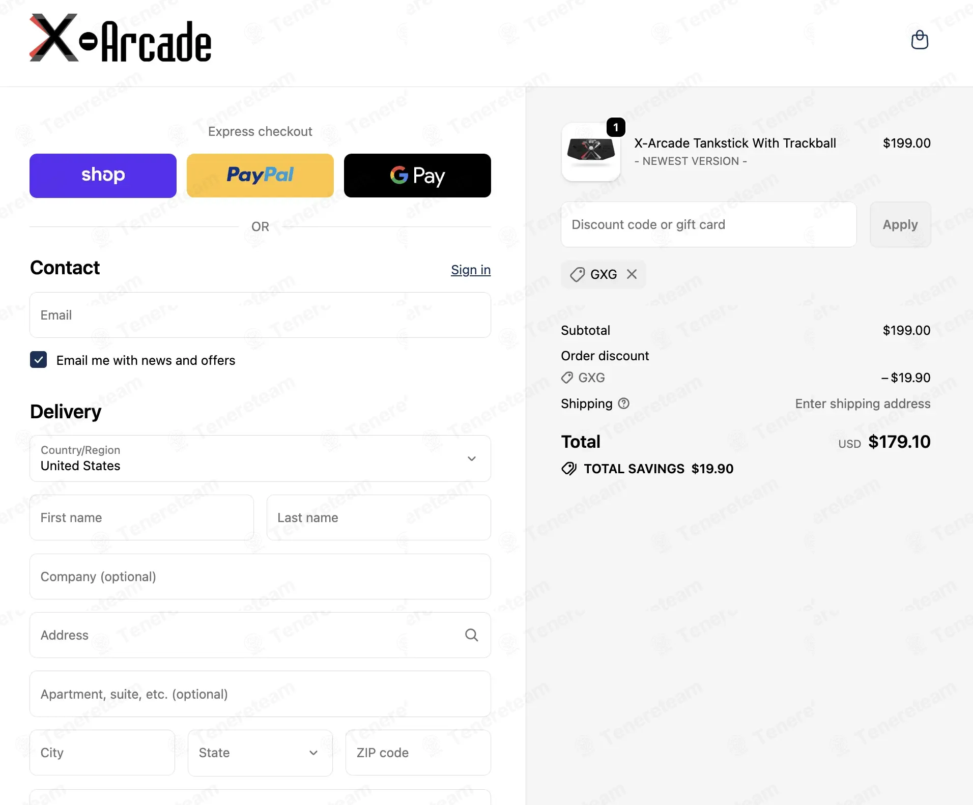 X-Arcade coupon code: 10% off with GXG. Tested and valid as 2 months ago.