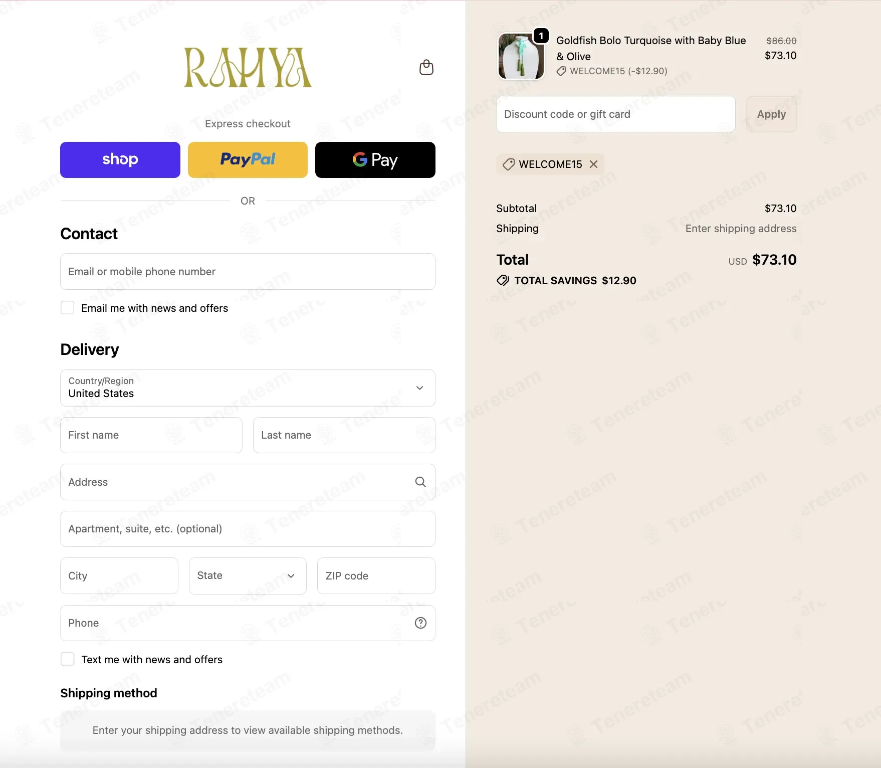 Rahya Jewelry Design coupon code: 15% off with welcome15. Tested and valid as 1 month ago.