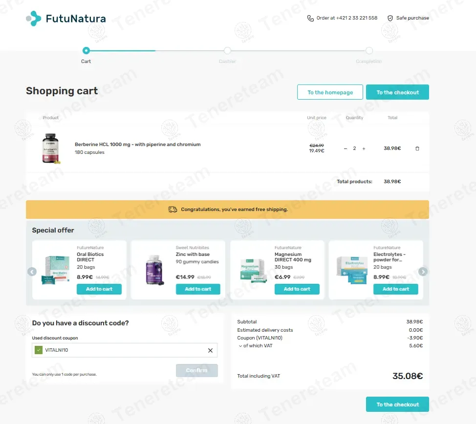 Futunatura SK coupon code: 10% off with VITALNI10. Tested and valid as 1 year ago.