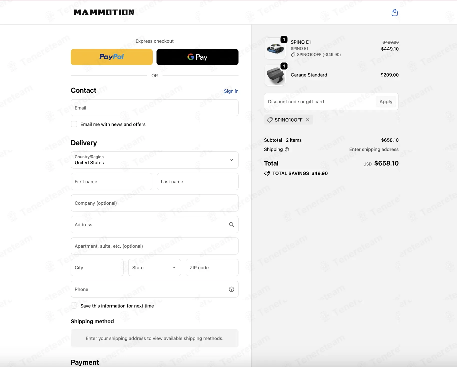 Mammotion US coupon code: 10% off with SPINO10OFF. Tested and valid as 1 month ago.