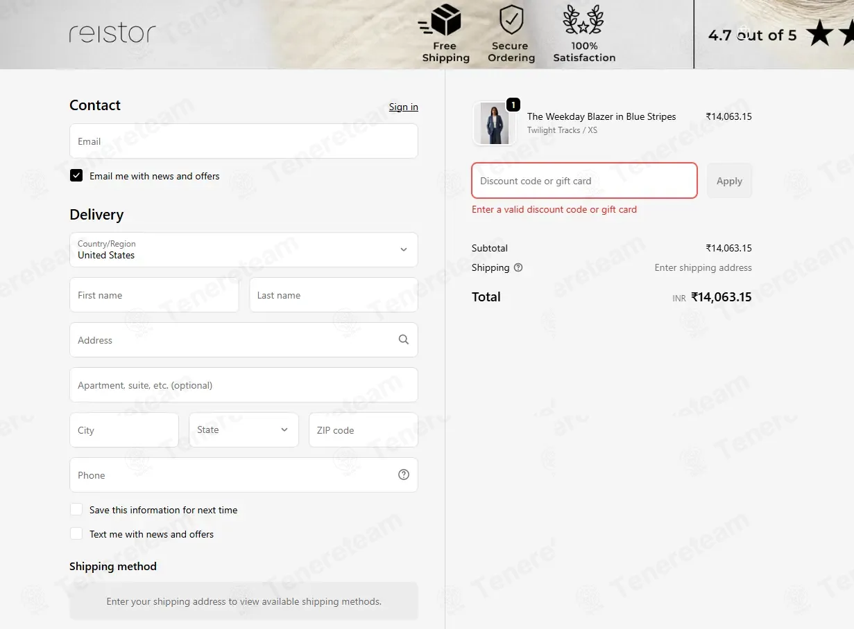 Reistor coupon code: 15% off with 15OFF. Tested and valid as 3 months ago.