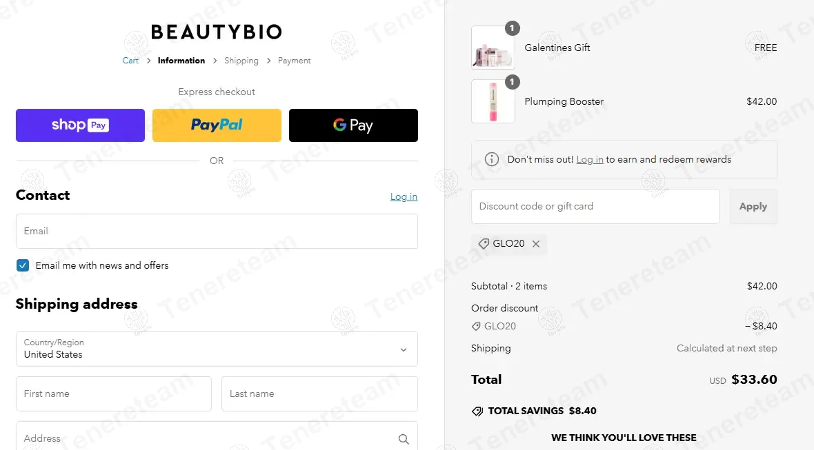 BeautyBio coupon code: 20% off with GLO20. Tested and valid as 7 months ago.