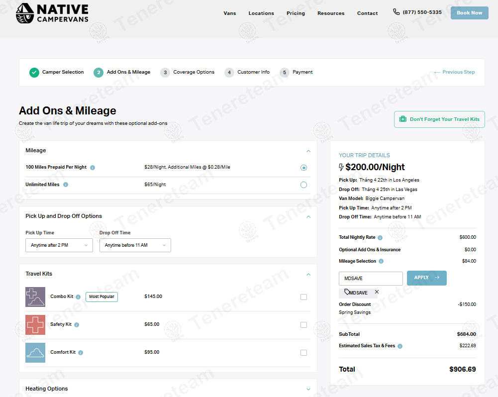 Native Campervans coupon code: 25% off with MDSAVE. Tested and valid as 8 months ago.