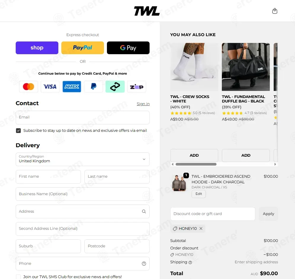 The WOD Life coupon code: 10% off with HONEY10. Tested and valid as 3 weeks ago.