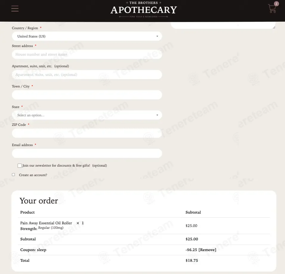The Brothers Apothecary coupon code: 25% off with SLEEP. Tested and valid as 8 months ago.