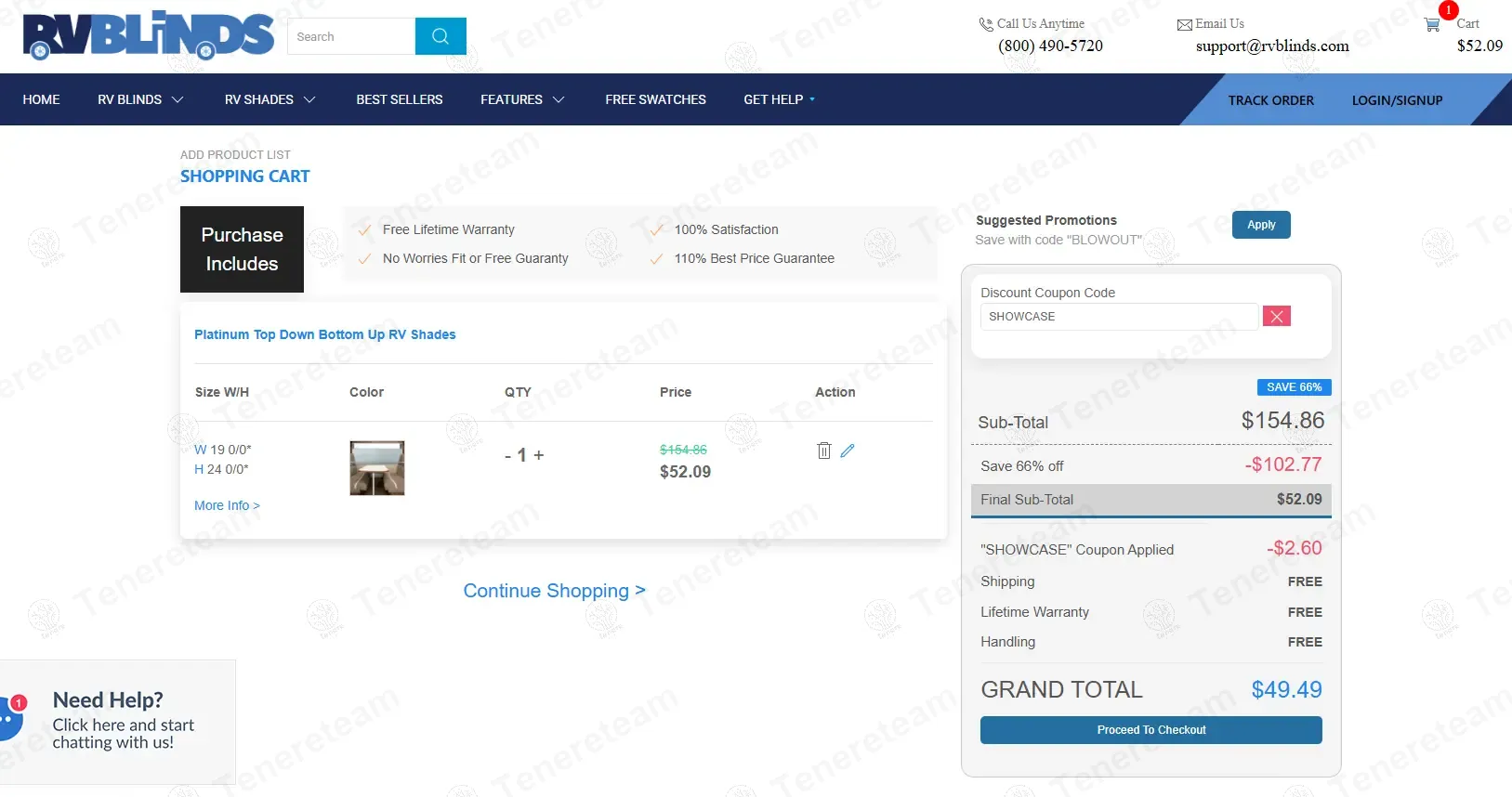 Rv Blinds coupon code: 5% off with SHOWCASE. Tested and valid as 1 year ago.