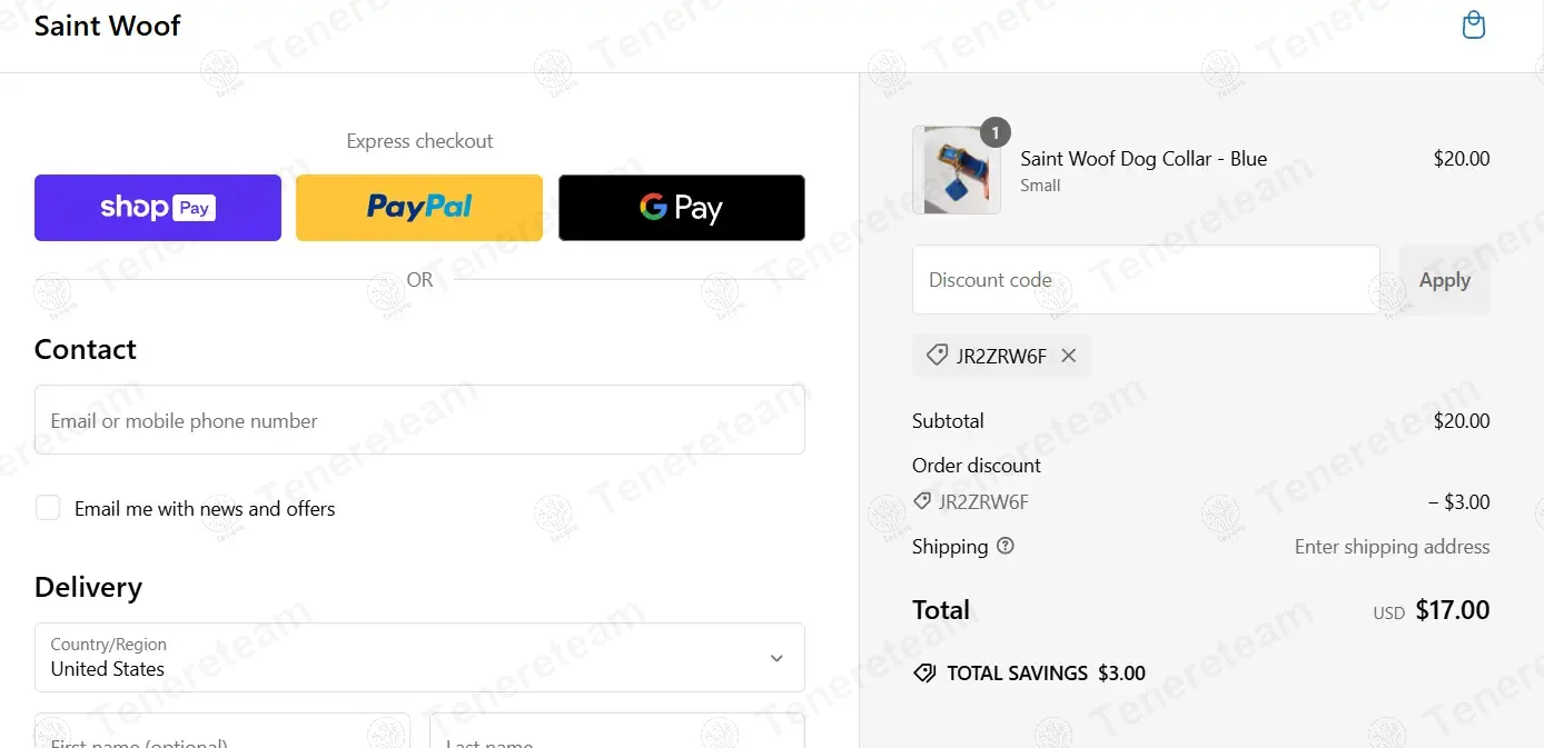 Saint Woof Collection coupon code: 15% off with JR2ZRW6F. Tested and valid as 1 year ago.