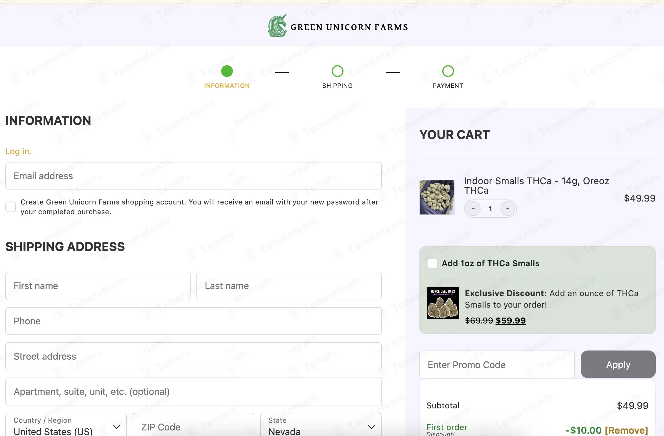 Green Unicorn Farms coupon code: 20% off with FIRST-ORDER. Tested and valid as 1 month ago.