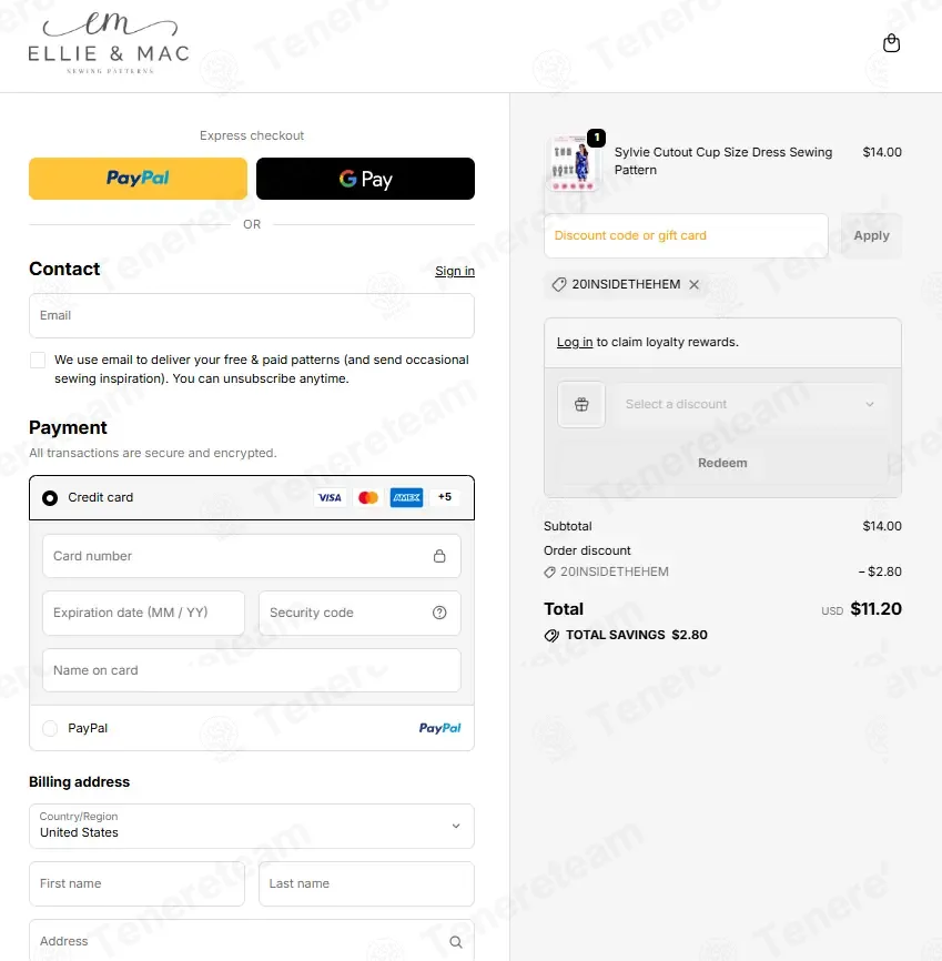 Ellie and Mac coupon code: 20% off with 20INSIDETHEHEM. Tested and valid as 1 month ago.