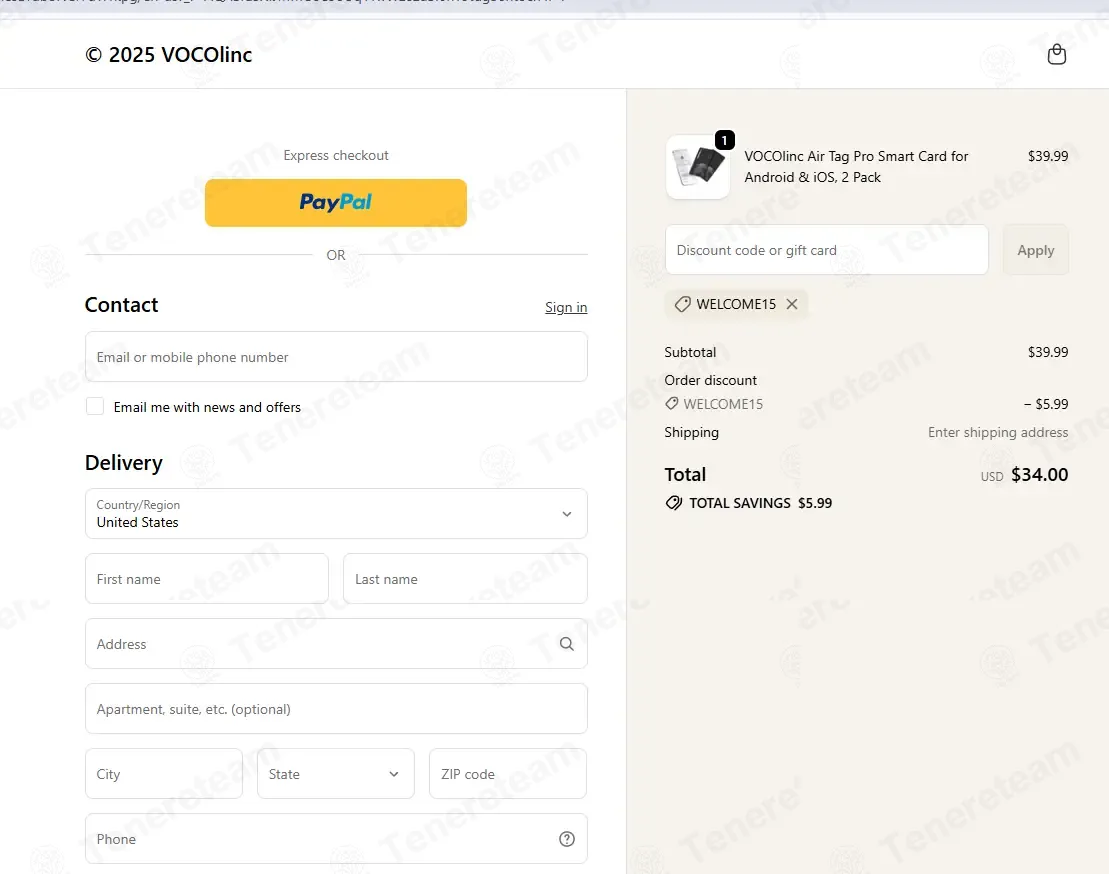 VOCOlinc coupon code: 15% off with WELCOME15. Tested and valid as 1 month ago.