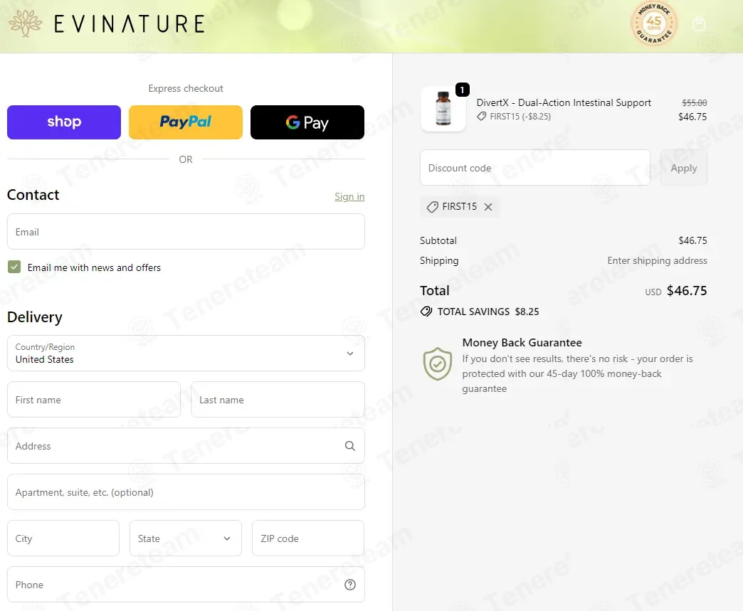 Evinature coupon code: 15% off with FIRST15. Tested and valid as 6 months ago.