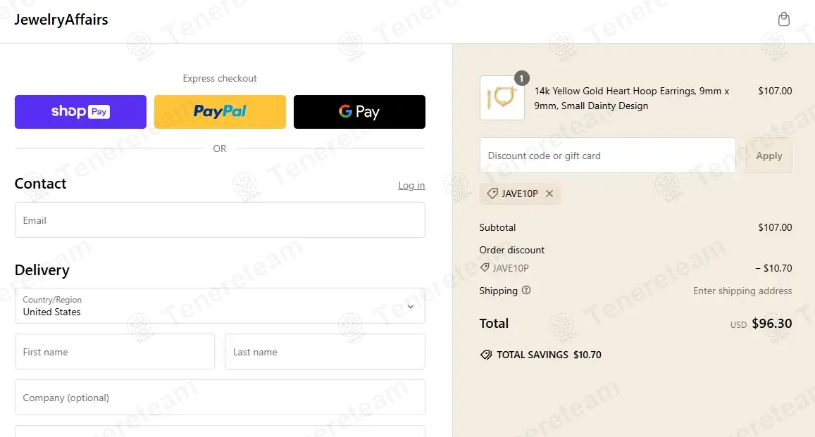 Jewelry Affairs coupon code: 10% off with JAVE10P. Tested and valid as 1 year ago.