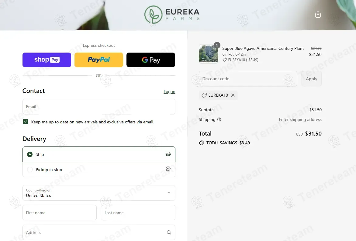 Eureka Farms coupon code: 10% off with eureka10. Tested and valid as 8 months ago.