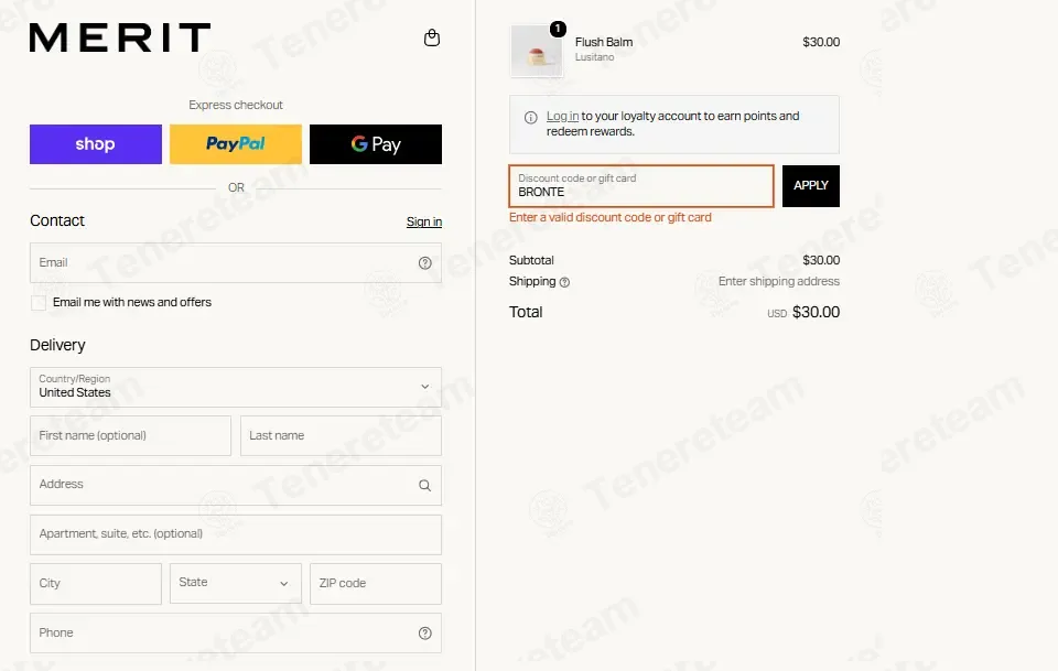 Merit Beauty coupon code: Sale off with BRONTE. Tested and valid as 1 month ago.
