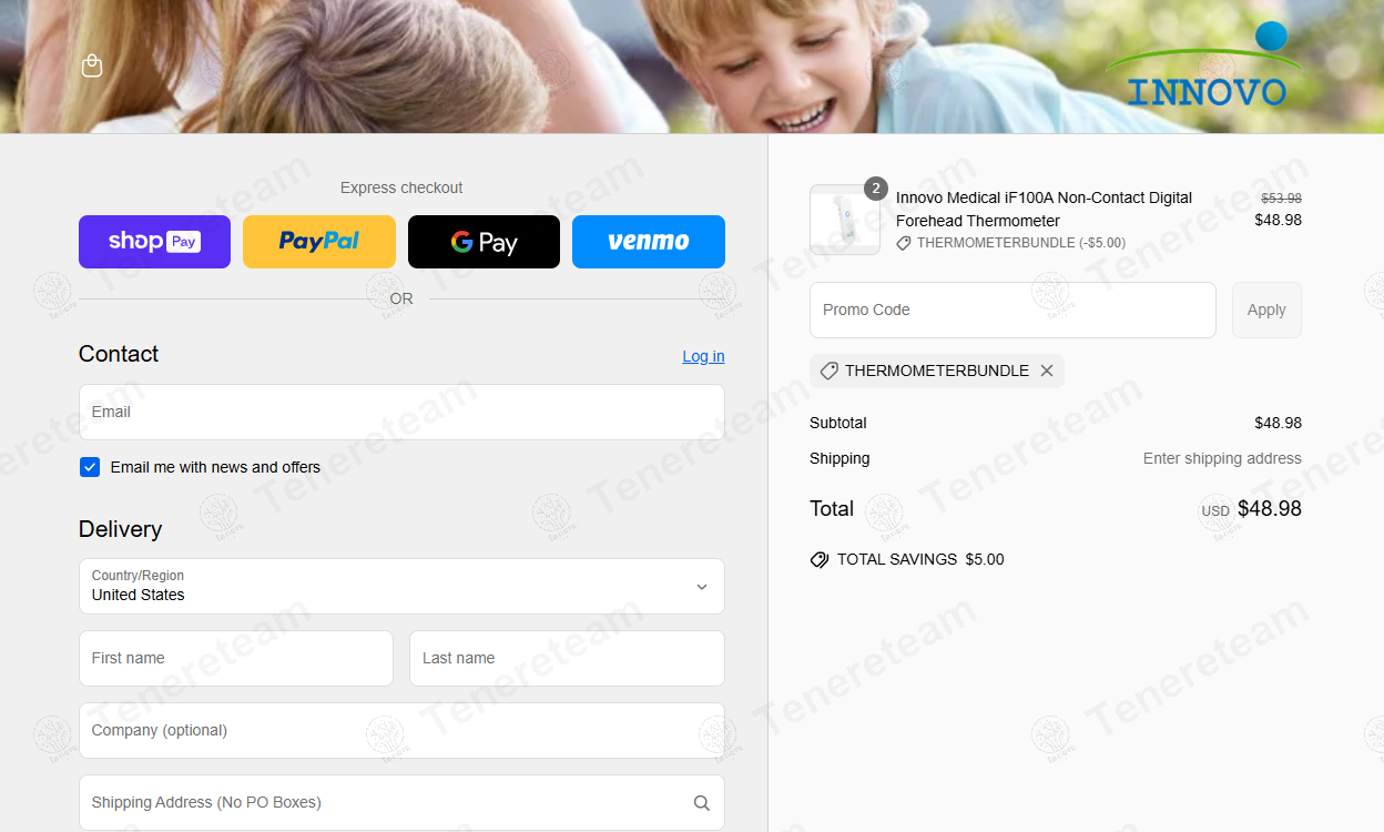 Innovo Medical coupon code: $5 off with ThermometerBundle. Tested and valid as 1 year ago.