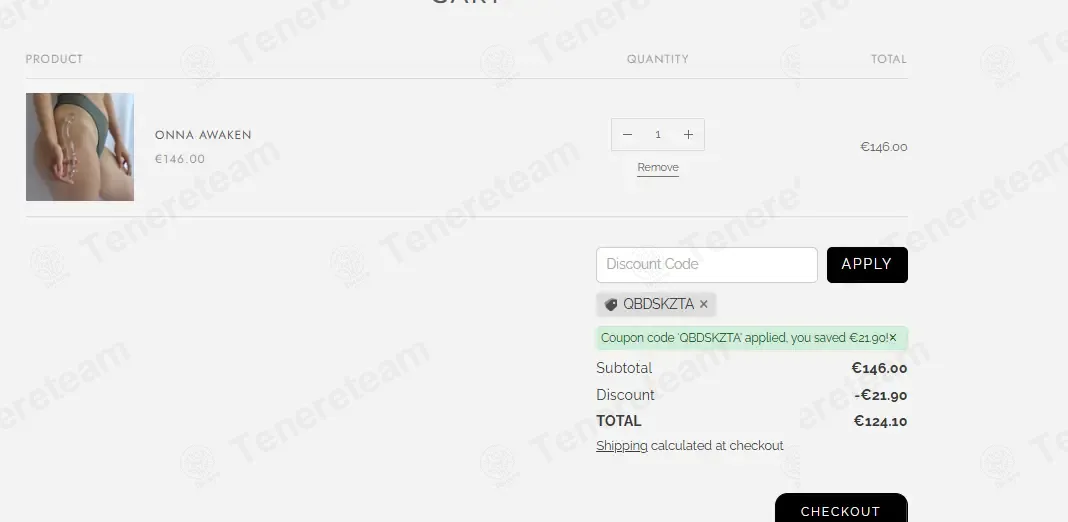 Onna Lifestyle coupon code: 15% off with QBDSKZTA. Tested and valid as 2 weeks ago.