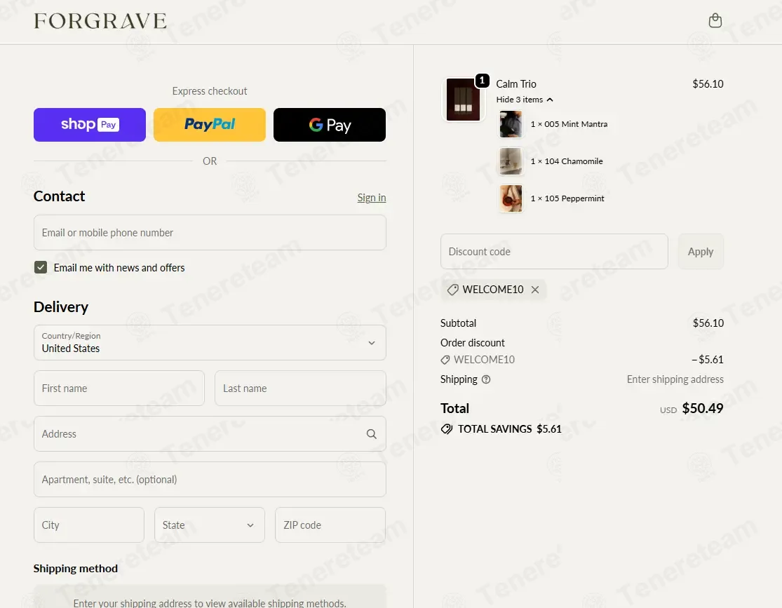 World of Forgrave coupon code: 10% off with WELCOME10. Tested and valid as 1 month ago.