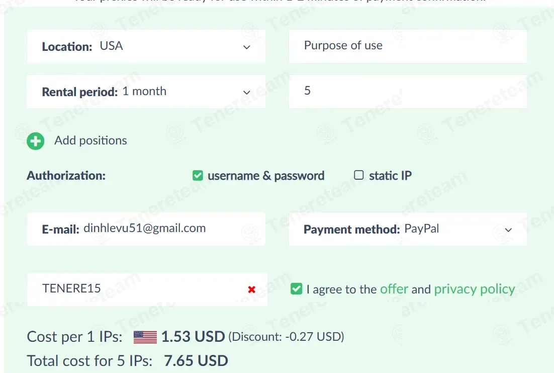 Proxy-Seller apply coupon code