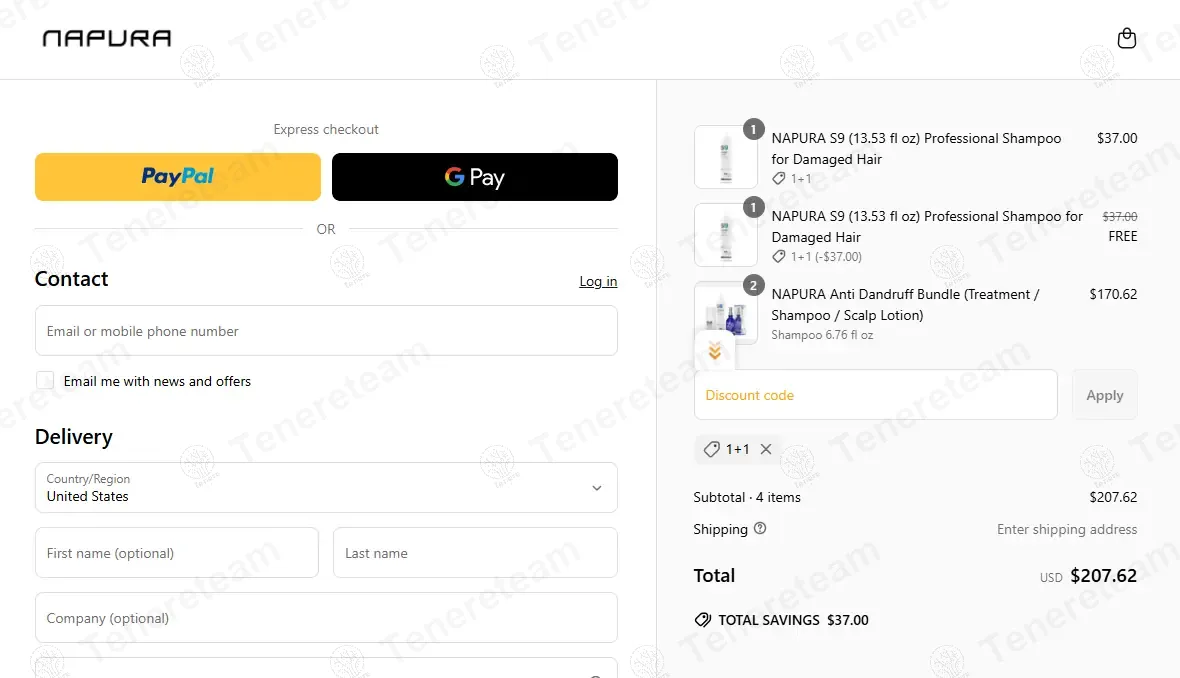 Napura Italy coupon code: 100% off with 1+1. Tested and valid as 1 year ago.
