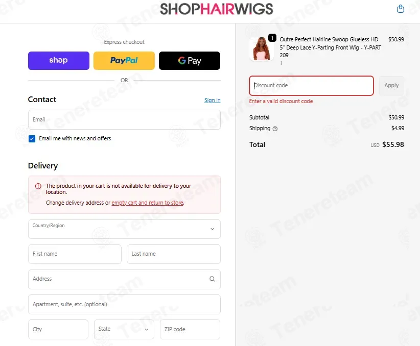 Shophairwigs coupon code: Sale off with save10. Tested and valid as 6 months ago.