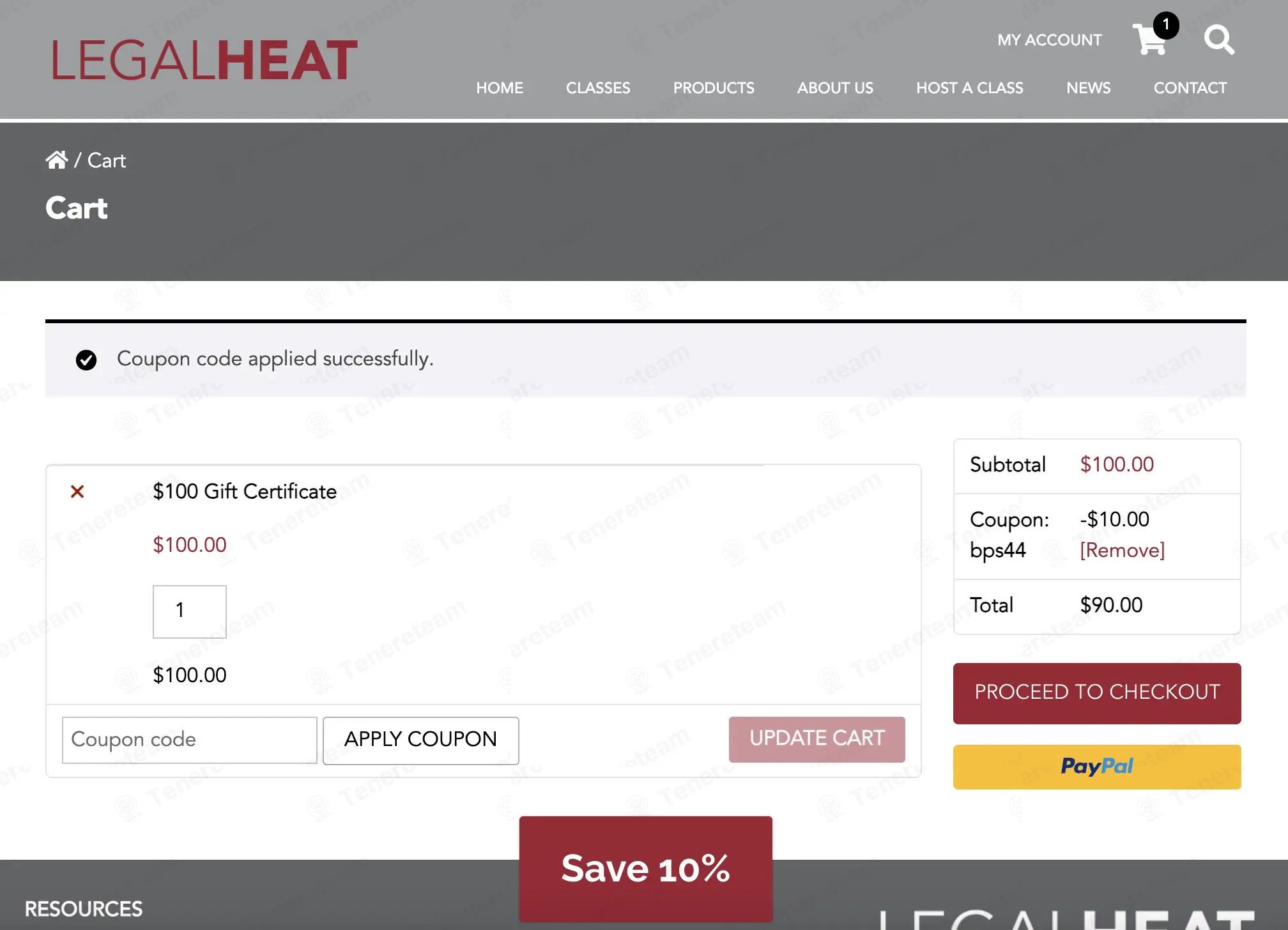 Legal Heat coupon code: 10% off with BPS44. Tested and valid as 7 months ago.