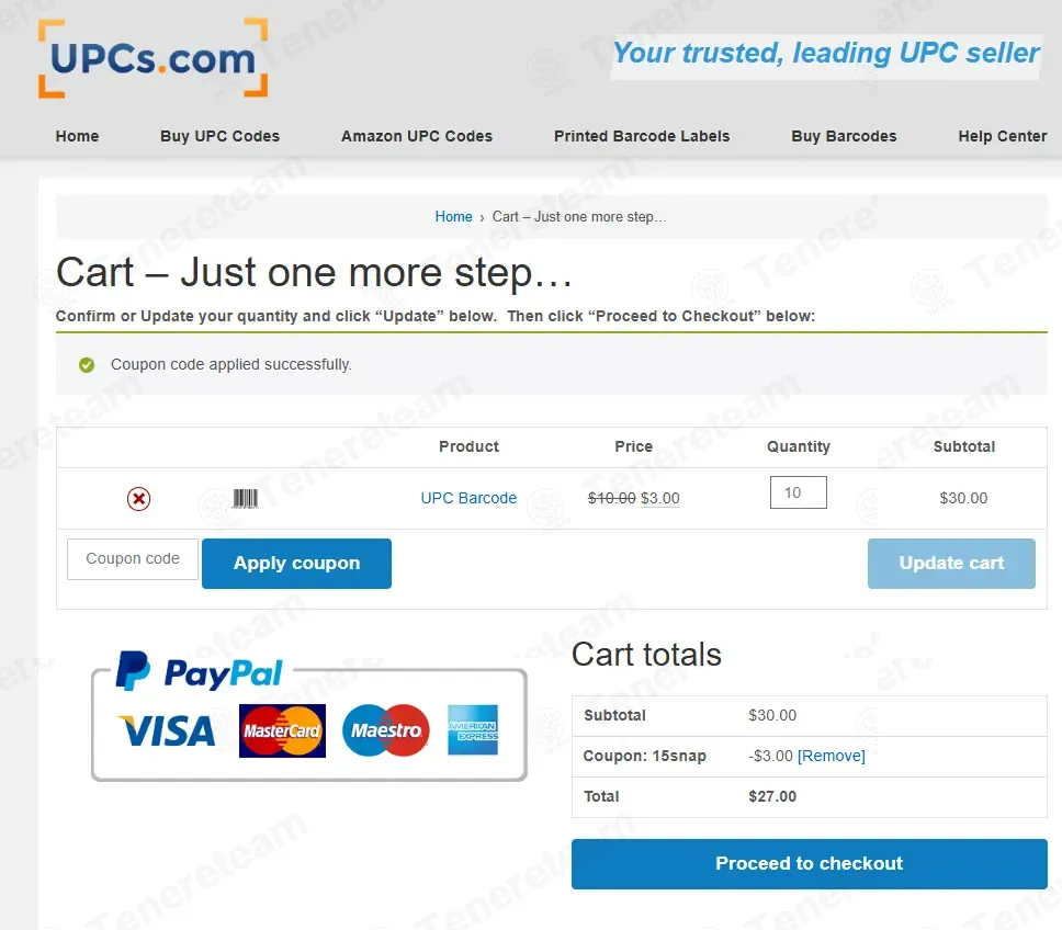 UPCs.com apply coupon code