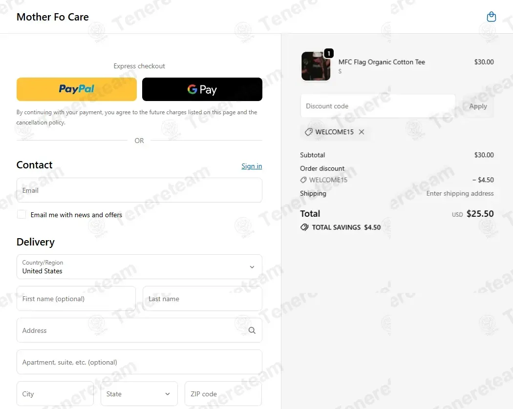 Mother Focare coupon code: 15% off with WELCOME15. Tested and valid as 2 days ago.