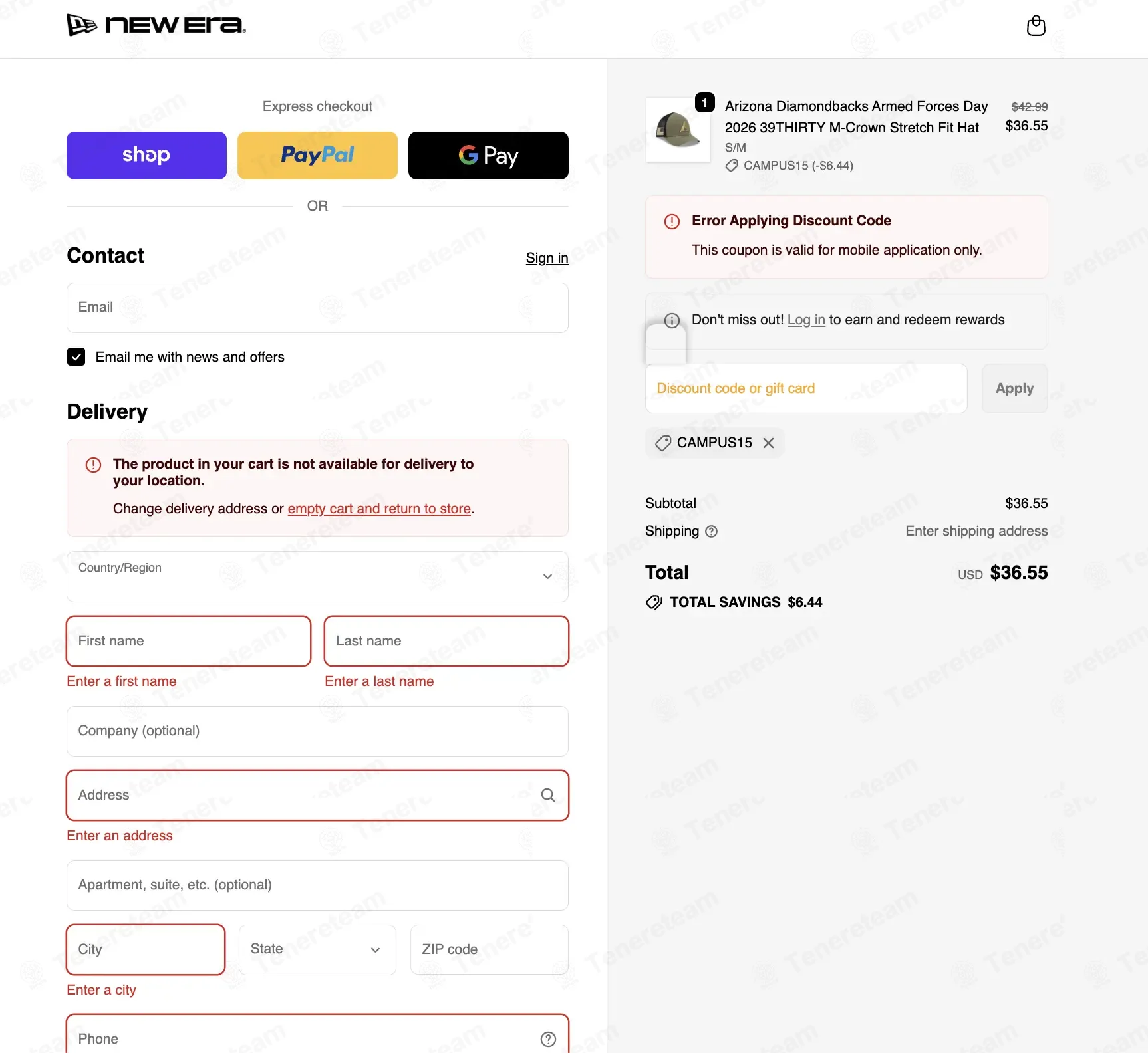 New Era coupon code: 15% off with CAMPUS15. Tested and valid as 1 month ago.