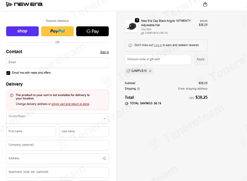 New Era coupon code: 15% off with CAMPUS15. Tested and valid as 1 month ago.