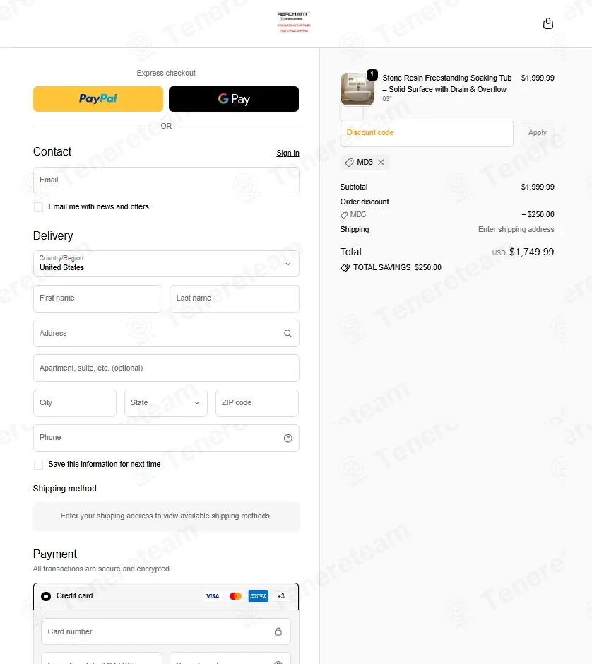 Rbrohant coupon code: $250 off with MD3. Tested and valid as 4 weeks ago.