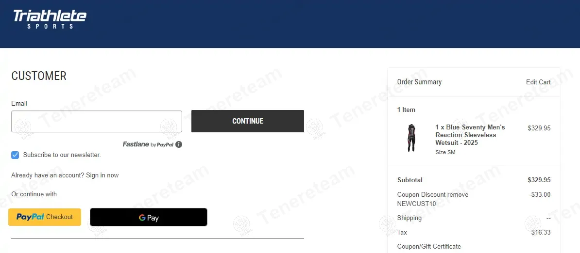 Triathlete Sports coupon code: 10% off with NEWCUST10. Tested and valid as 1 year ago.