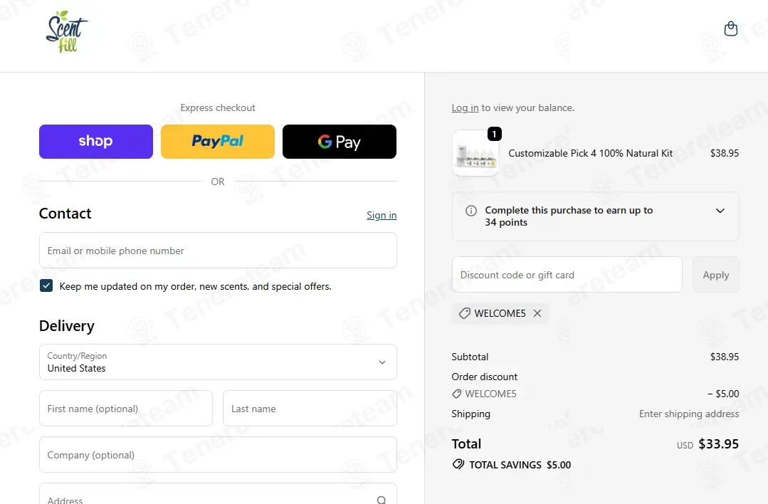 Scentfill coupon code: $5 off with WELCOME5. Tested and valid as 1 month ago.