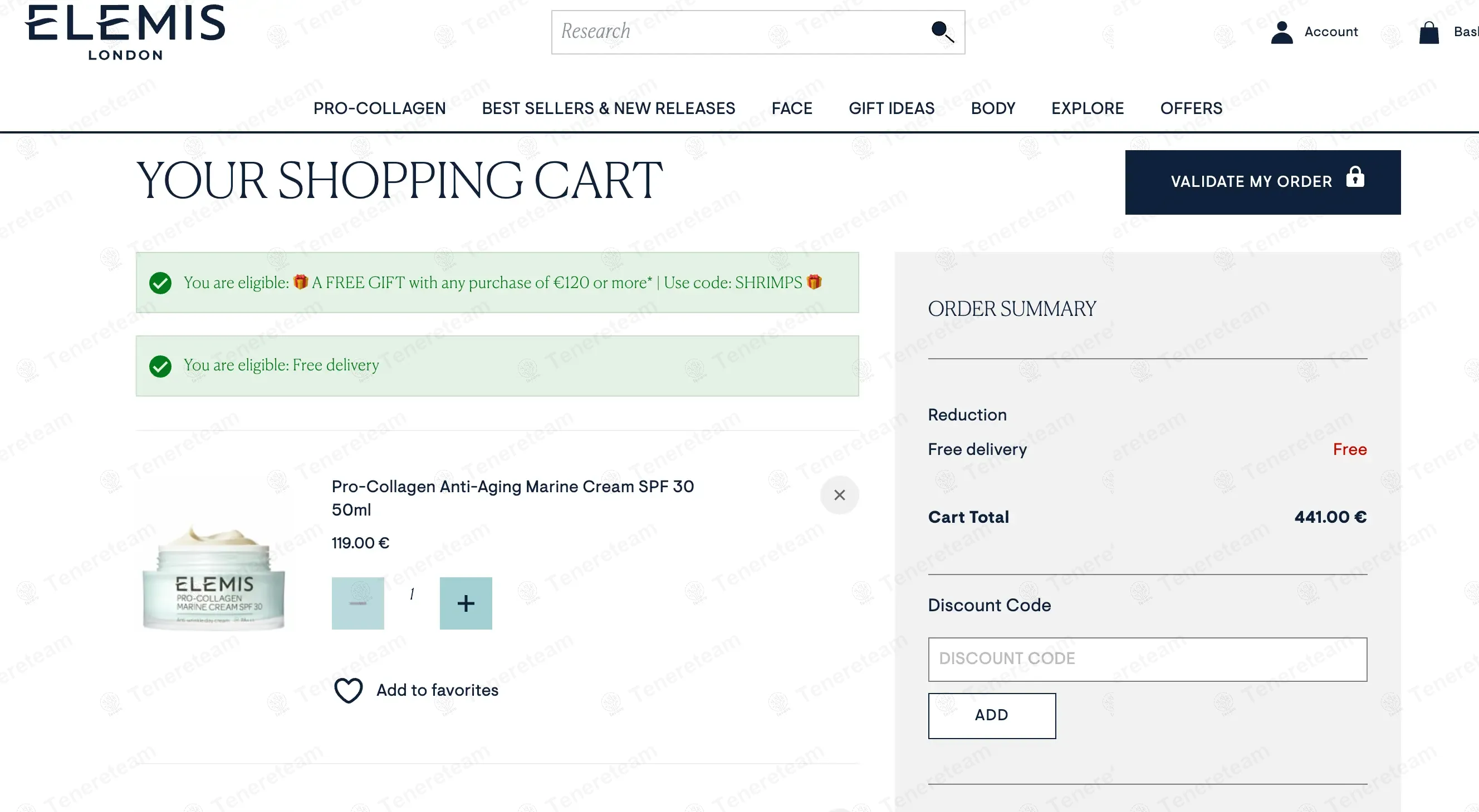 Elemis ES coupon code: Sale off with SHRIMPS. Tested and valid as 1 year ago.