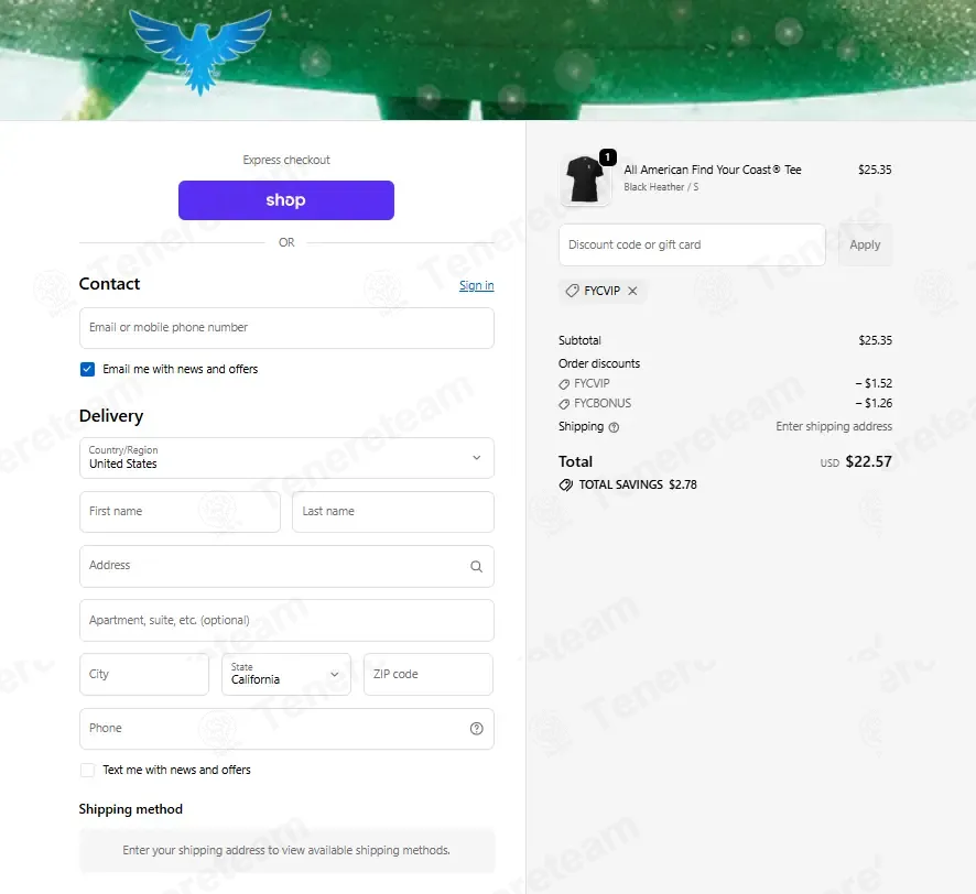 Find Your Coast coupon code: 6% off with FYCVIP. Tested and valid as 1 week ago.