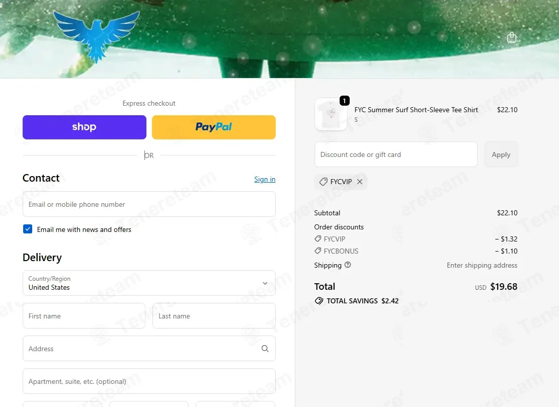 Find Your Coast coupon code: 6% off with FYCVIP. Tested and valid as 1 week ago.