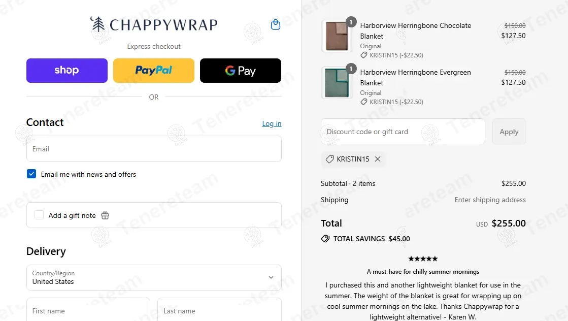 Chappy Wrap coupon code: 15% off with KRISTIN15. Tested and valid as 10 months ago.